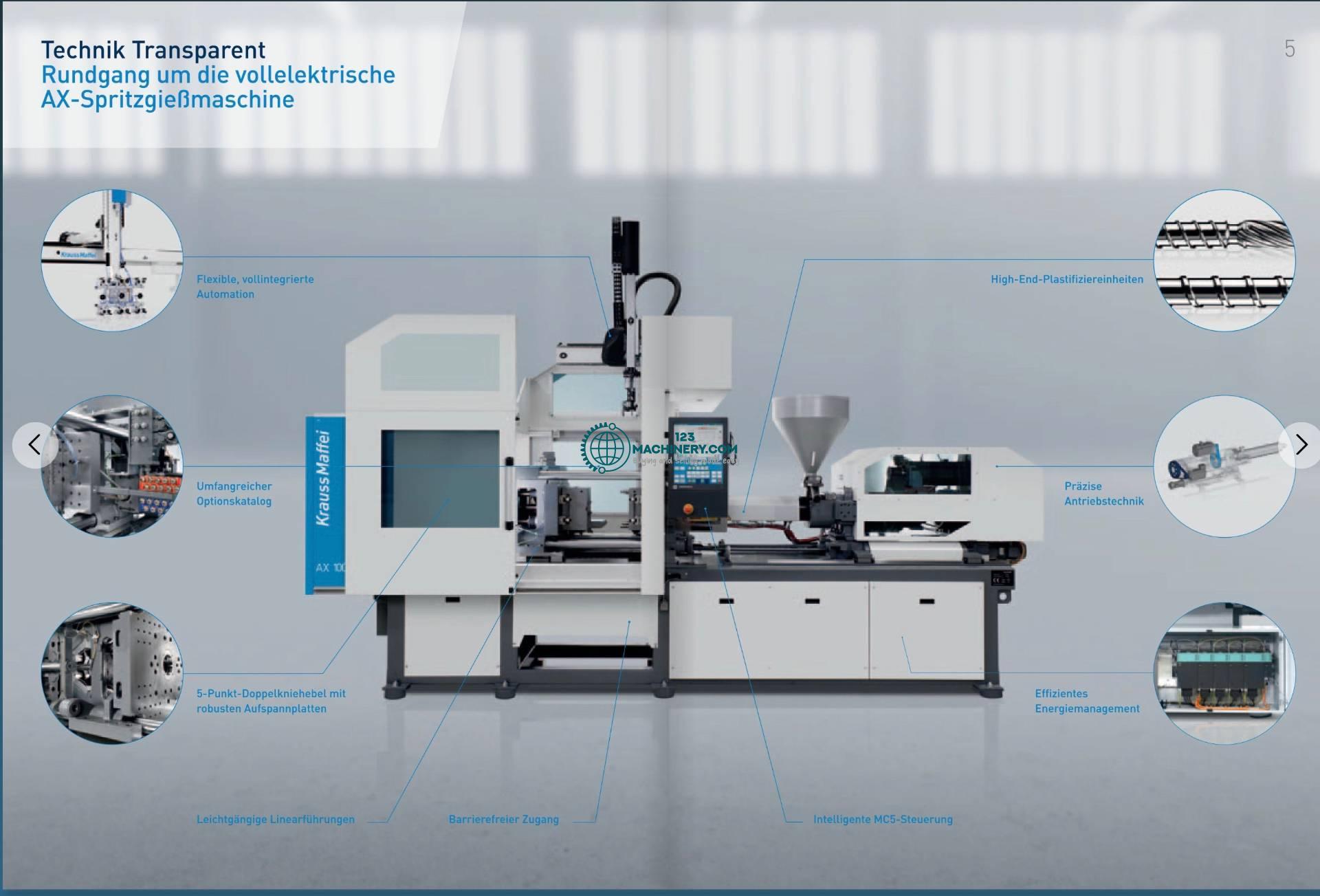 Show advert Used KRAUSS MAFFEI KM180-750 AX Electric machines